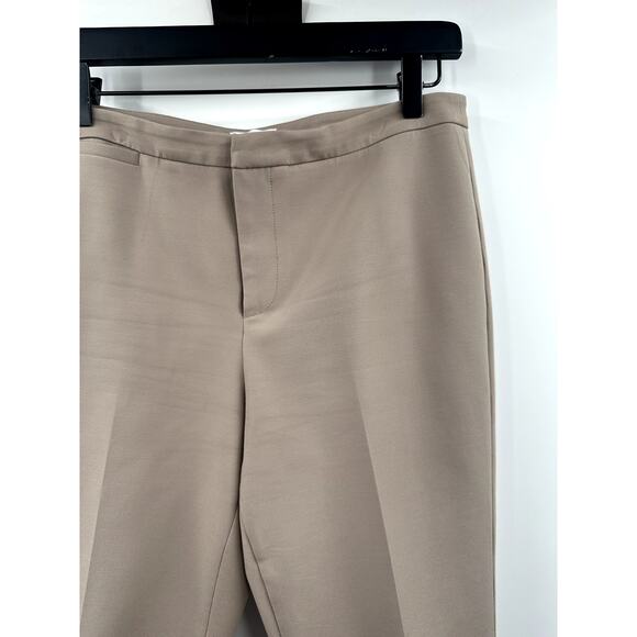 R Label Khaki Straight Pleated Work Pant Size Medium - Picture 2 of 8